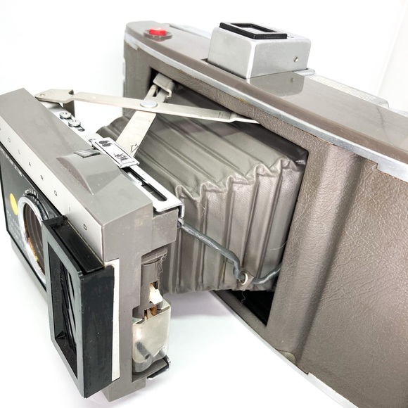 Vintage 1960s Folding Polaroid Land Camera w/ Original Leather Case,Accesories - Picture 7 of 16